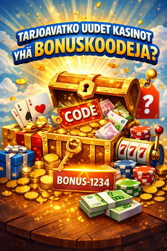 Tarjoavatko uudet kasinot yhä bonuskoodeja?